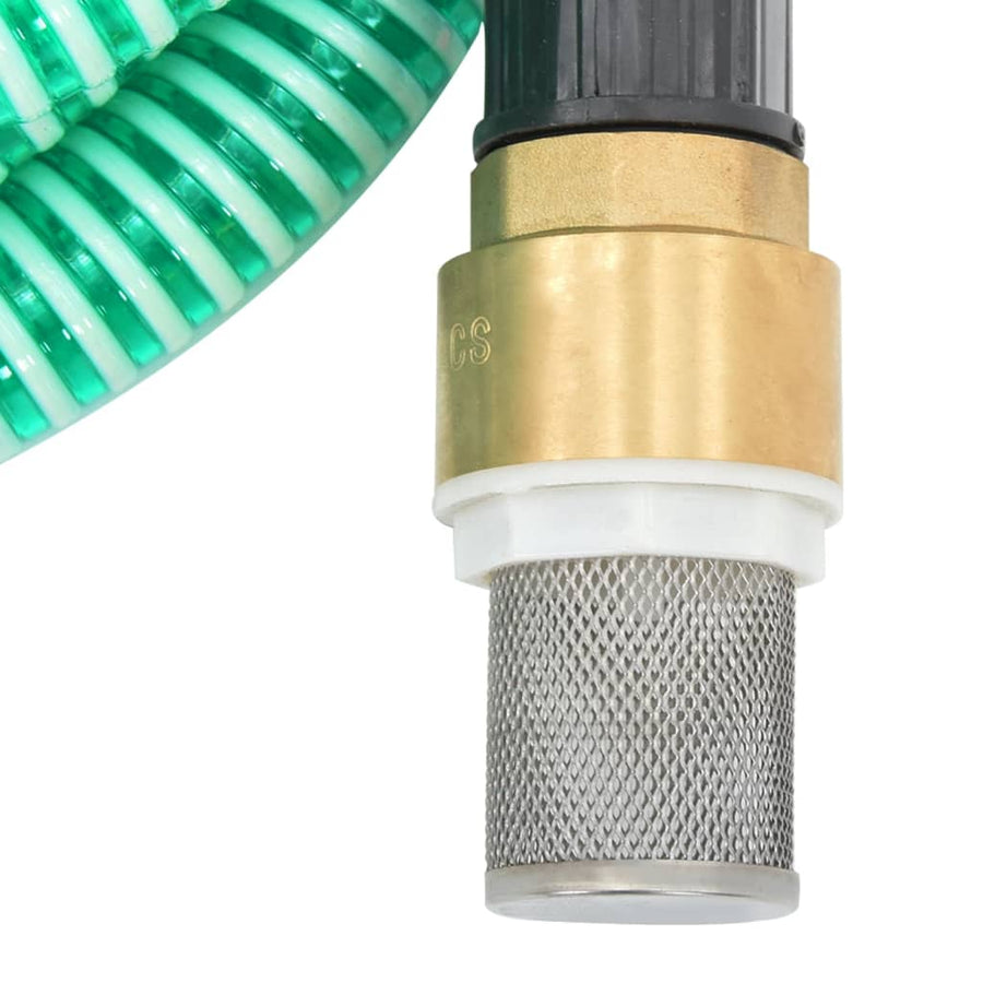 Zuigslang Met Messing Koppelingen 1,1'' Pvc 15 m Groen Zonder vlotter