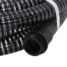 Zuigslang Met Messing Koppelingen 1,1'' Pvc 7 m Zwart