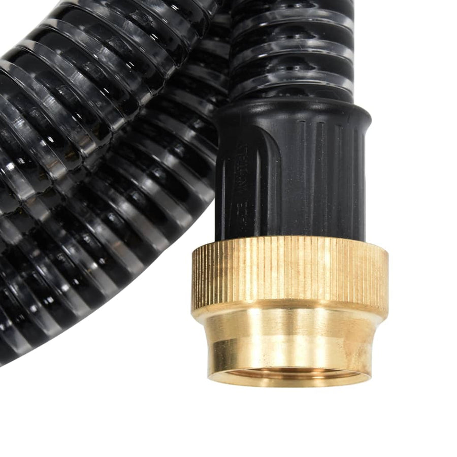 Zuigslang Met Messing Koppelingen 1,1'' Pvc 20 m Zwart Zonder vlotter