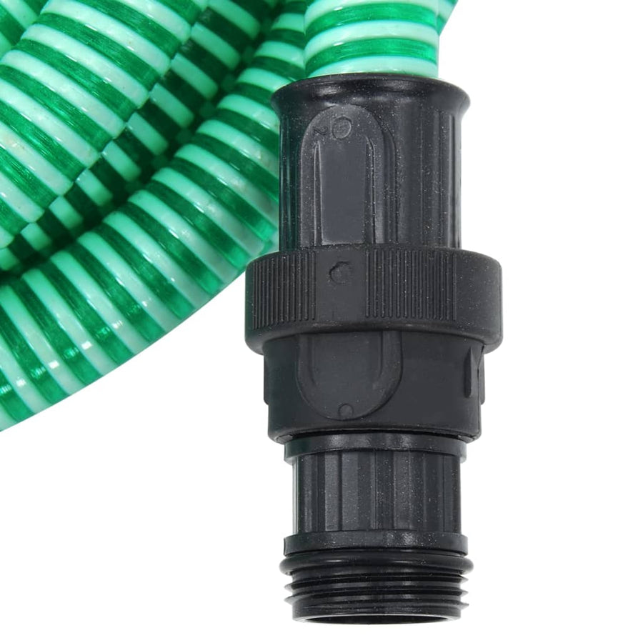 Zuigslang Met Pvc Koppelingen 1,1'' Pvc 7 m Groen