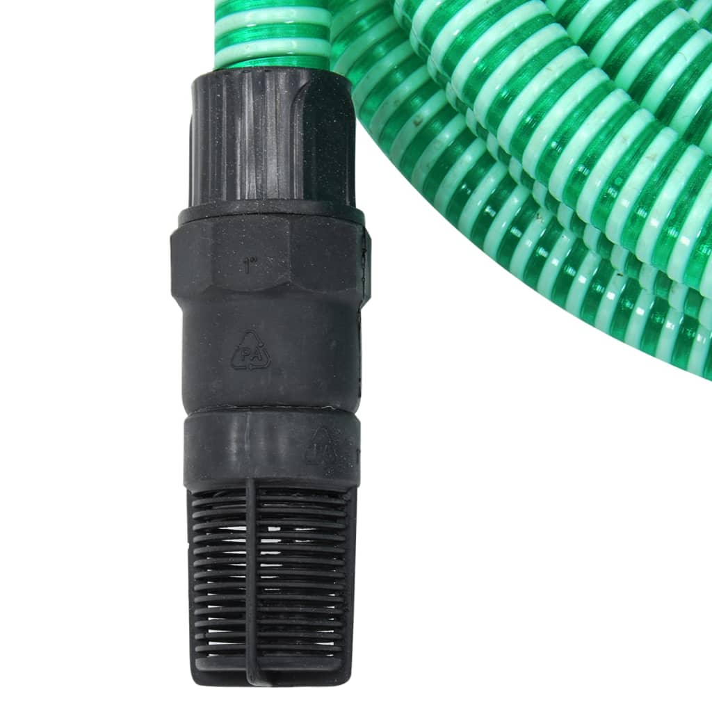 Zuigslang Met Pvc Koppelingen 1,1'' Pvc 7 m Groen