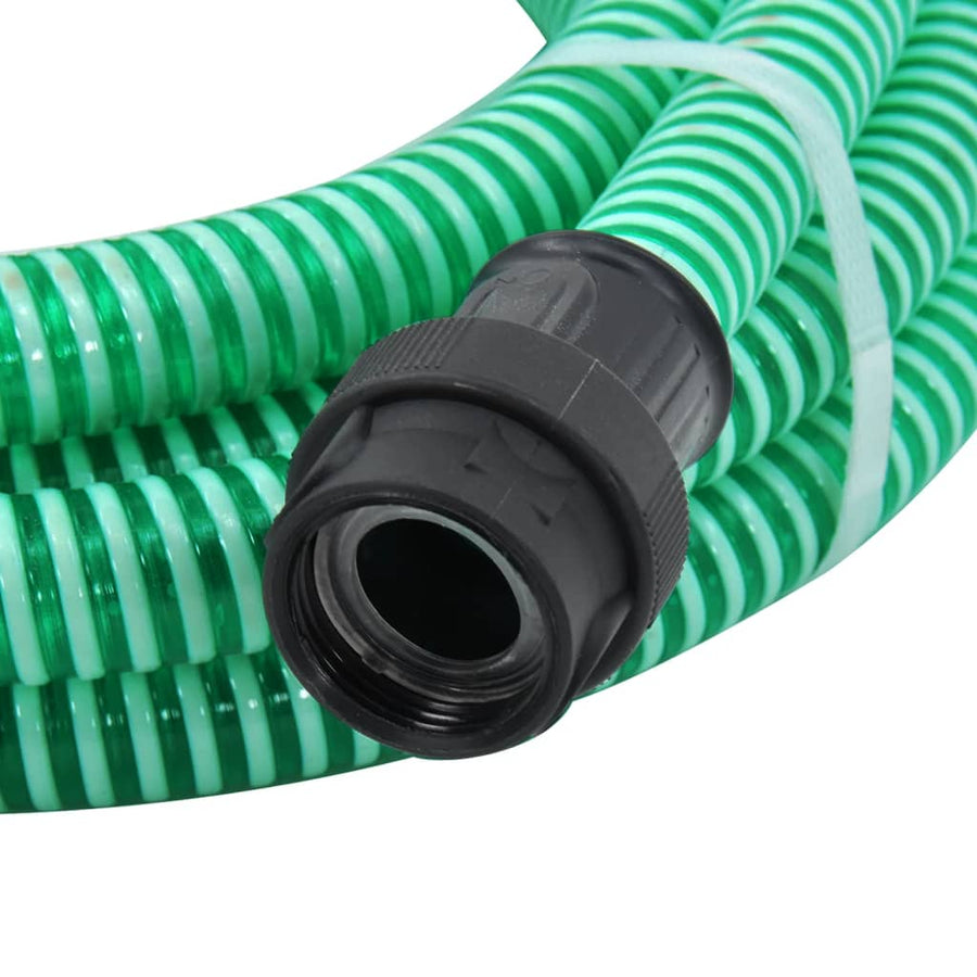 Zuigslang Met Pvc Koppelingen 1,1'' Pvc 7 m Groen