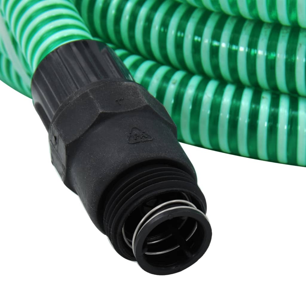 Zuigslang Met Pvc Koppelingen 1,1'' Pvc 7 m Groen