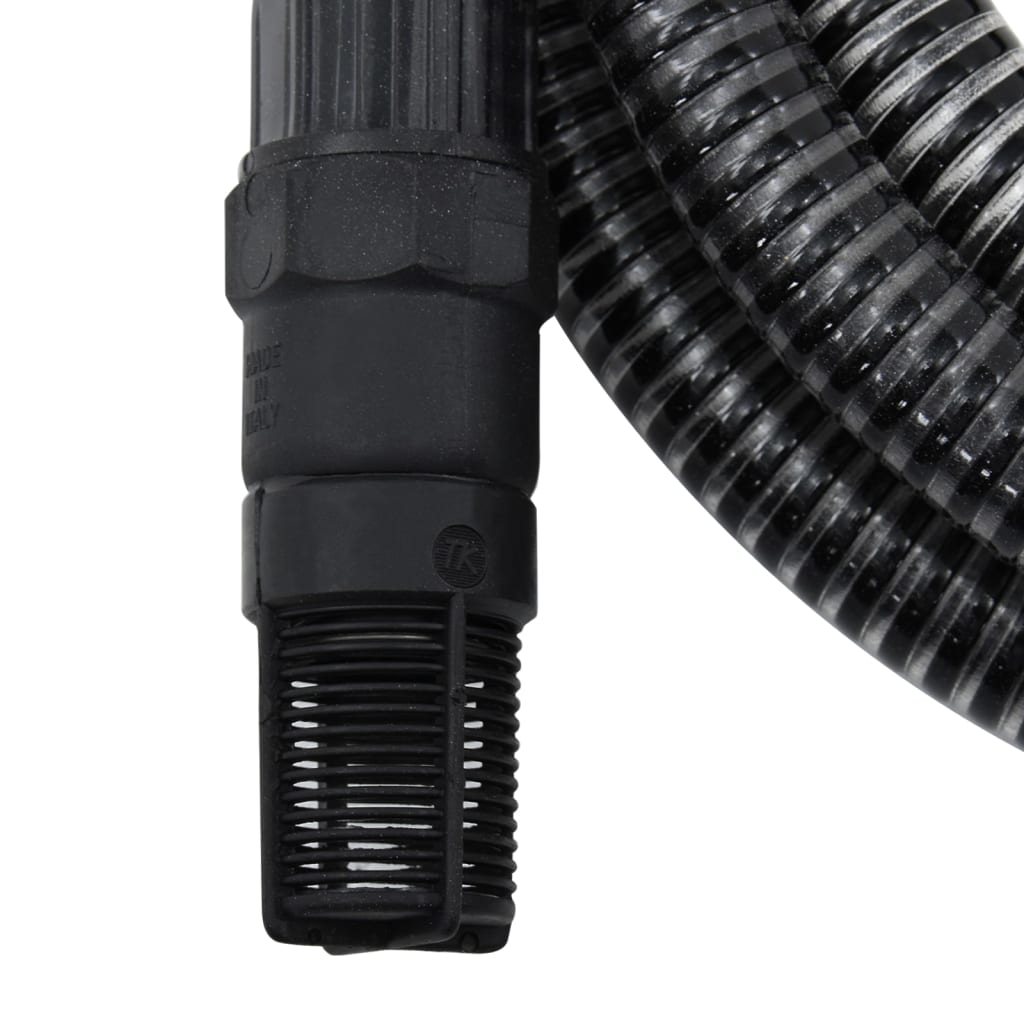 Zuigslang Met Pvc Koppelingen 1,1'' Pvc 4 m Zwart