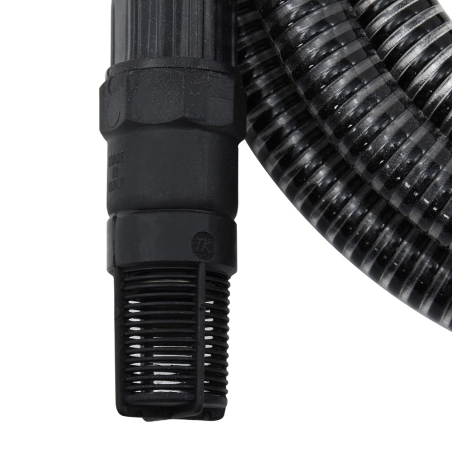 Zuigslang Met Pvc Koppelingen 1,1'' Pvc 4 m Zwart