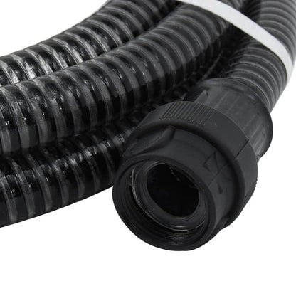 Zuigslang Met Pvc Koppelingen 1,1'' Pvc 4 m Zwart