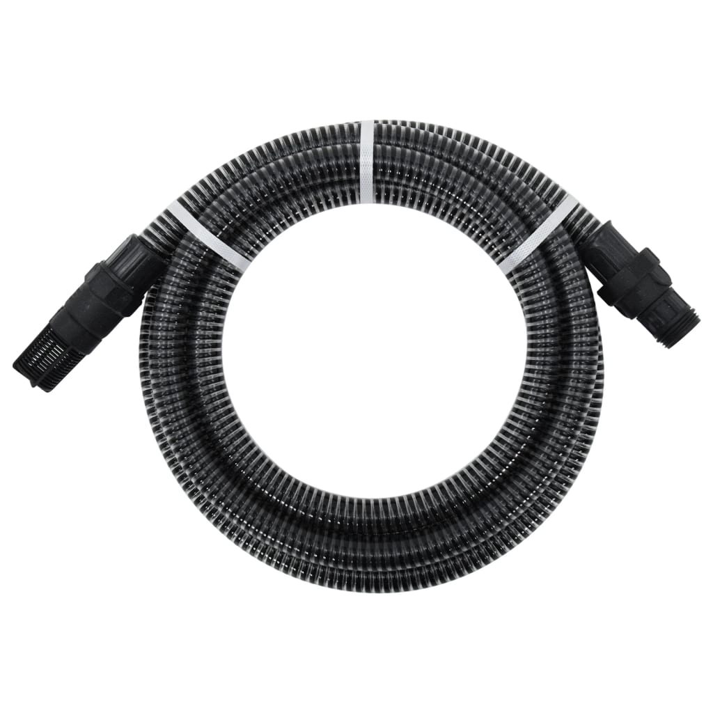 Zuigslang Met Pvc Koppelingen 1,1'' 7 M Pvc Zwart