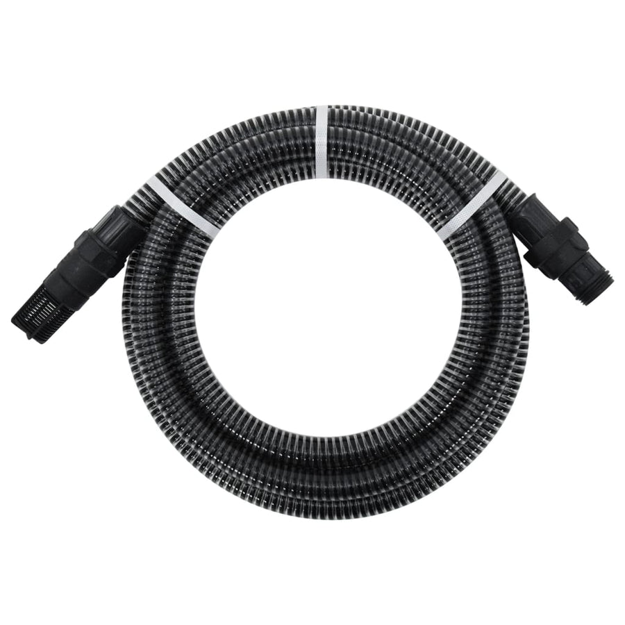 Zuigslang Met Pvc Koppelingen 1,1'' 7 M Pvc Zwart