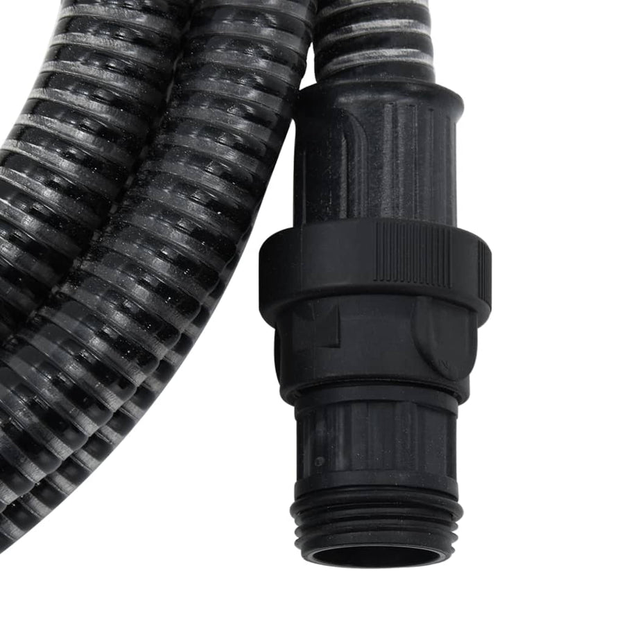 Zuigslang Met Pvc Koppelingen 1,1'' 7 M Pvc Zwart