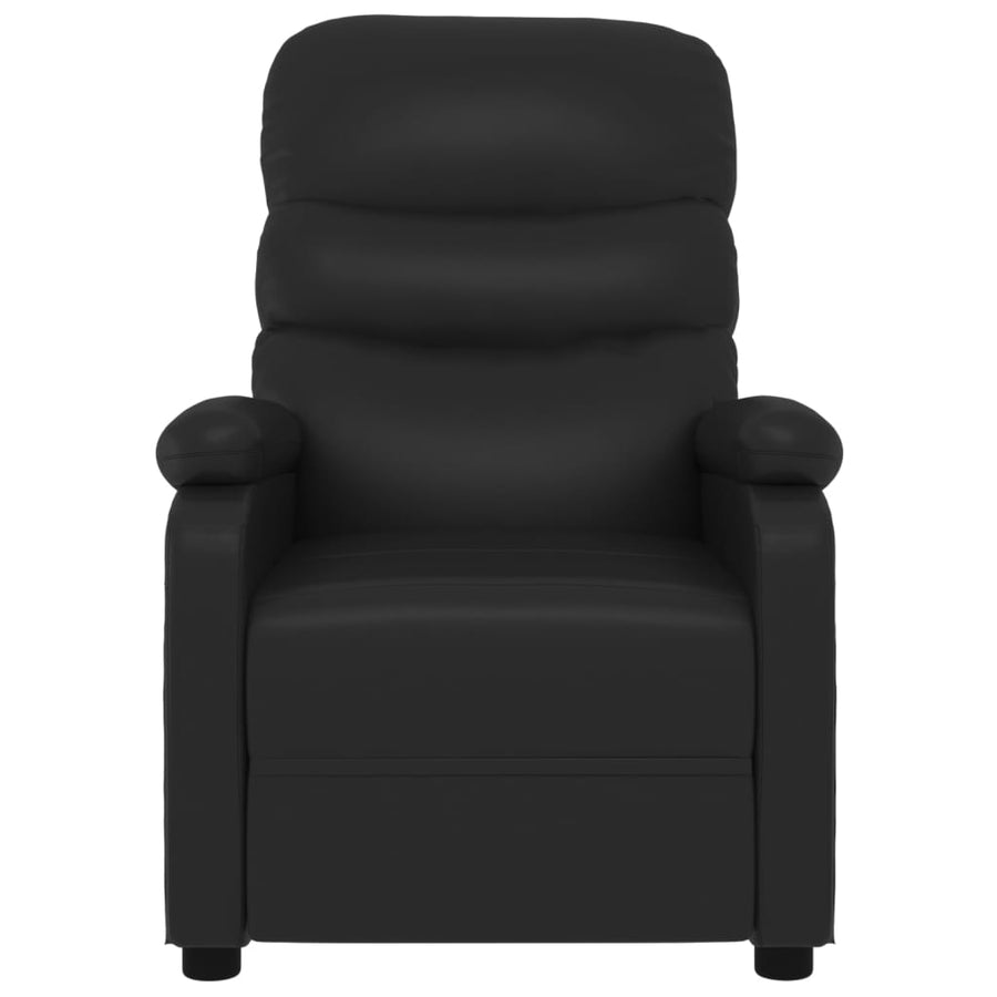 Fauteuil Elektrisch Verstelbaar Kunstleer Zwart
