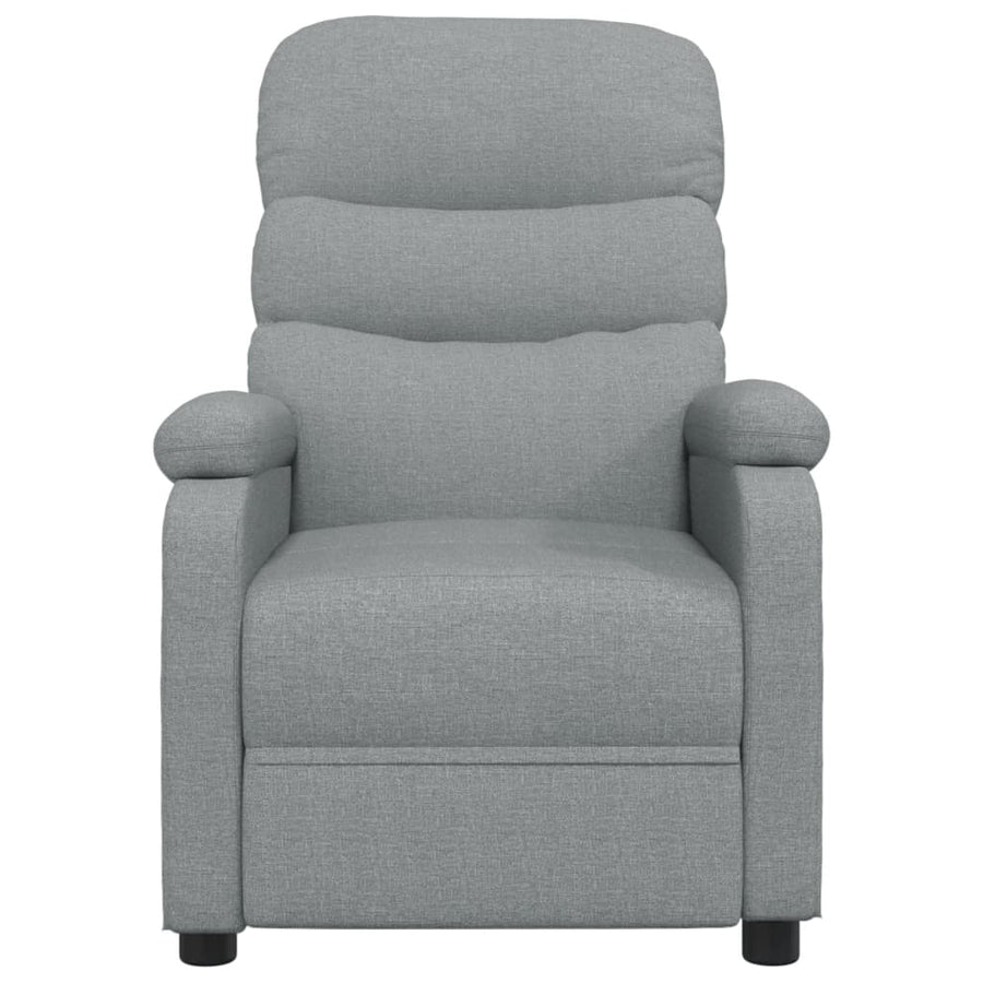 Massagestoel Elektrisch Stof Lichtgrijs