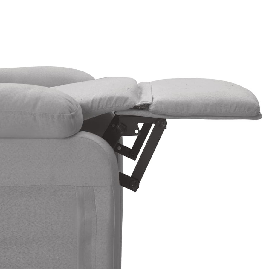 Massagestoel Elektrisch Stof Lichtgrijs