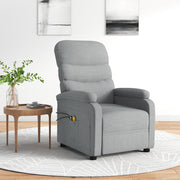 Electric fabric massage chair light gray
