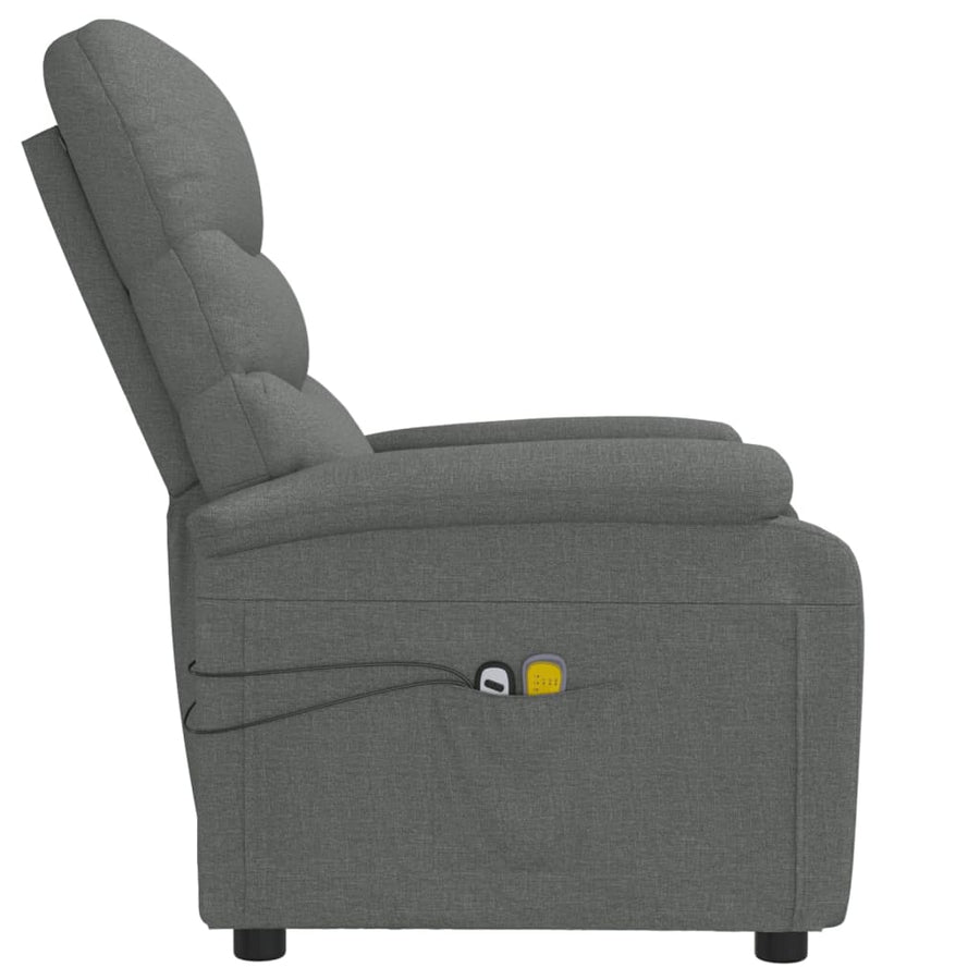 Massagestoel Elektrisch Stof Donkergrijs