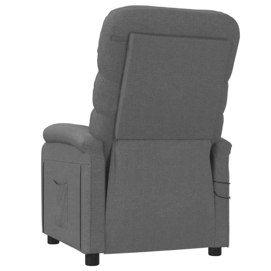 Massagestoel Elektrisch Stof Donkergrijs