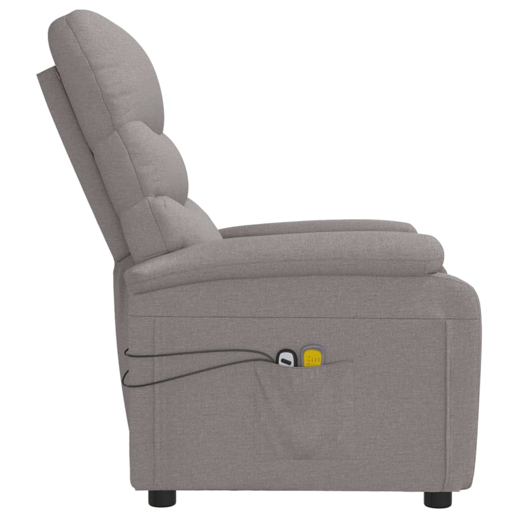 Massagestoel Elektrisch Stof Taupe