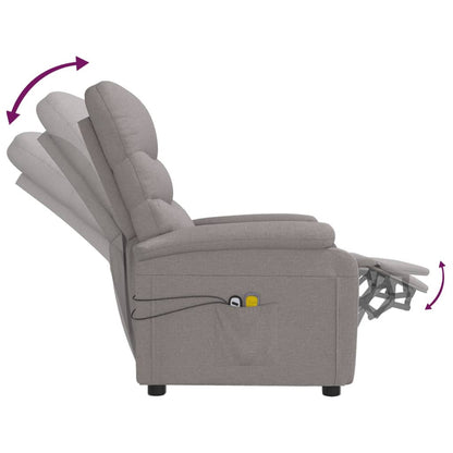 Massagestoel Elektrisch Stof Taupe