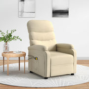 Massagestoel elektrisch stof crème