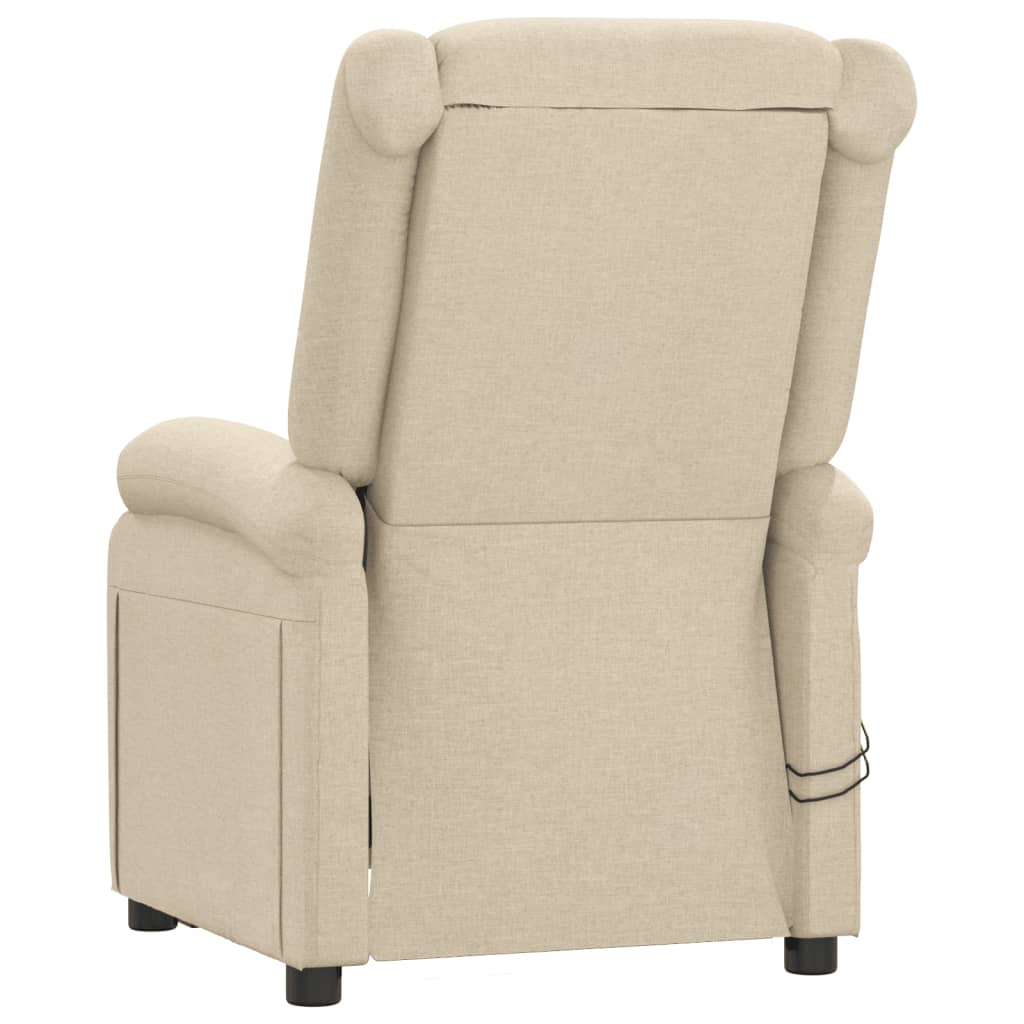 Massagestoel Elektrisch Stof Kleurig Crème