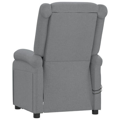 Massagestoel Elektrisch Stof Lichtgrijs
