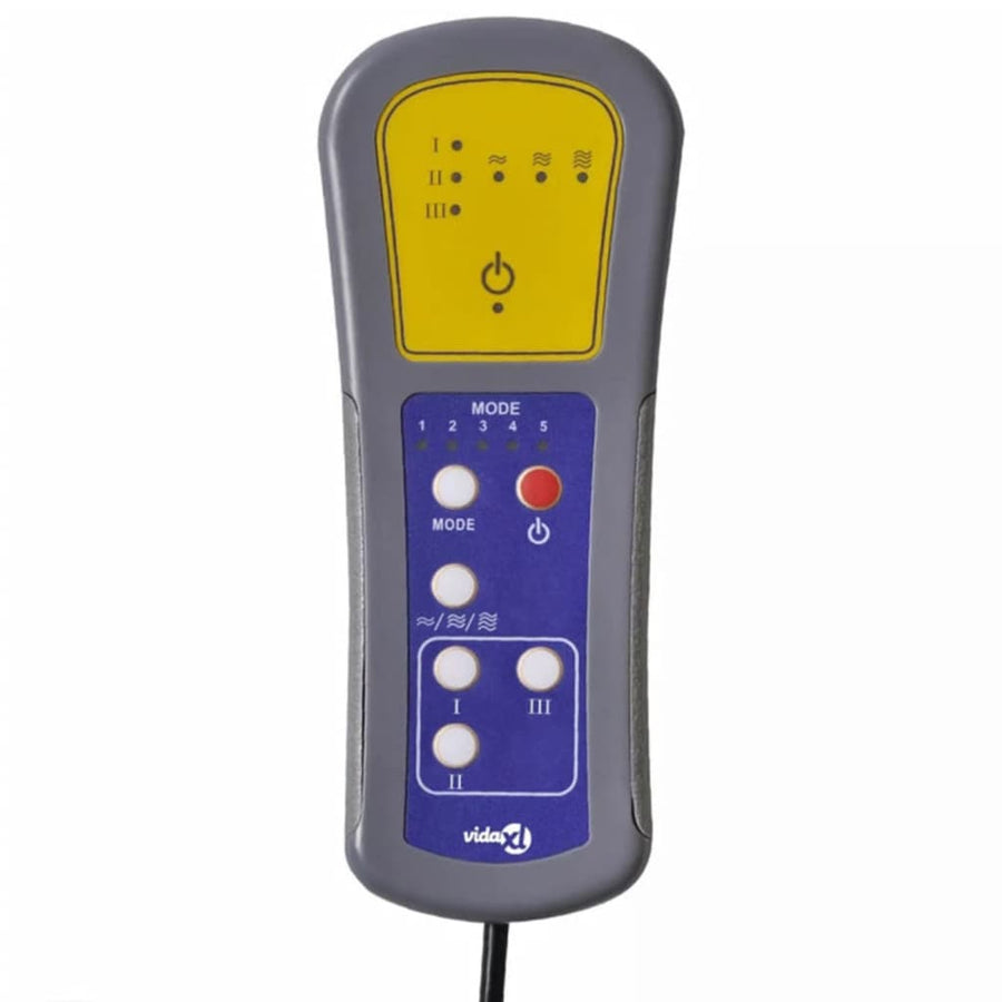 Massagestoel elektrisch stof wijnrood