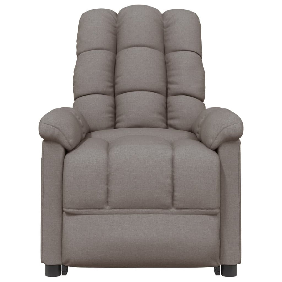 Massagestoel elektrisch stof taupe