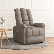 Massagestoel elektrisch stof taupe