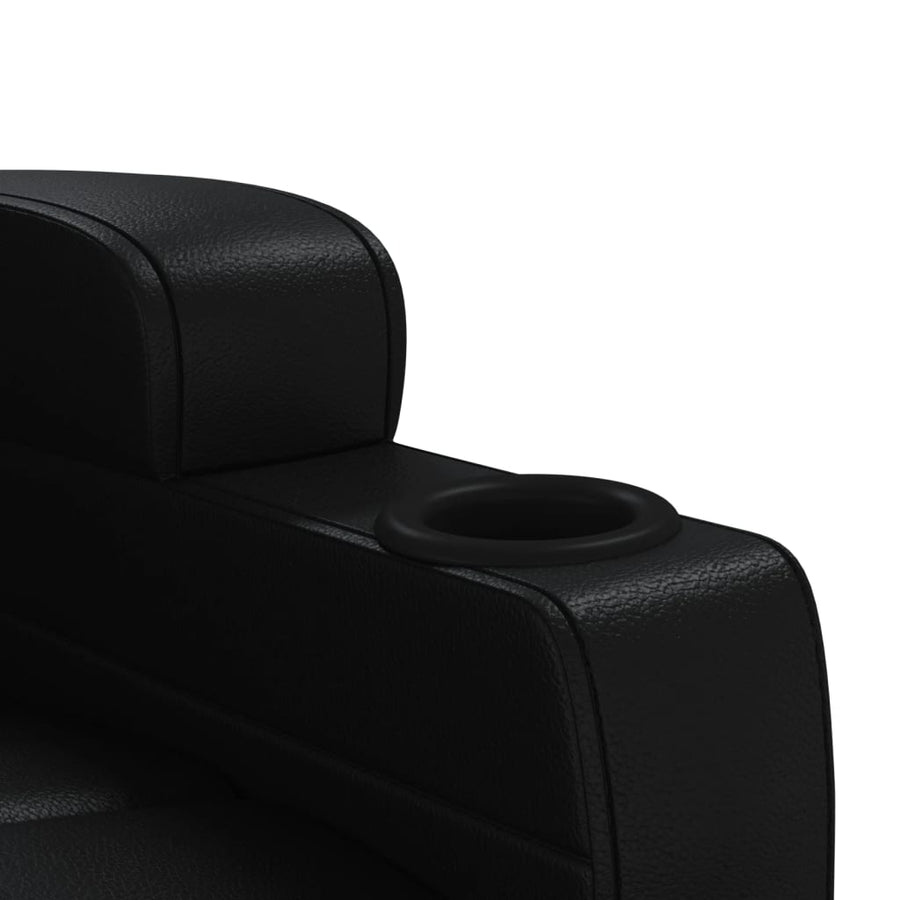 Massagestoel Elektrisch Kunstleer Zwart