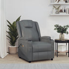 Electric massage chair faux leather anthracite