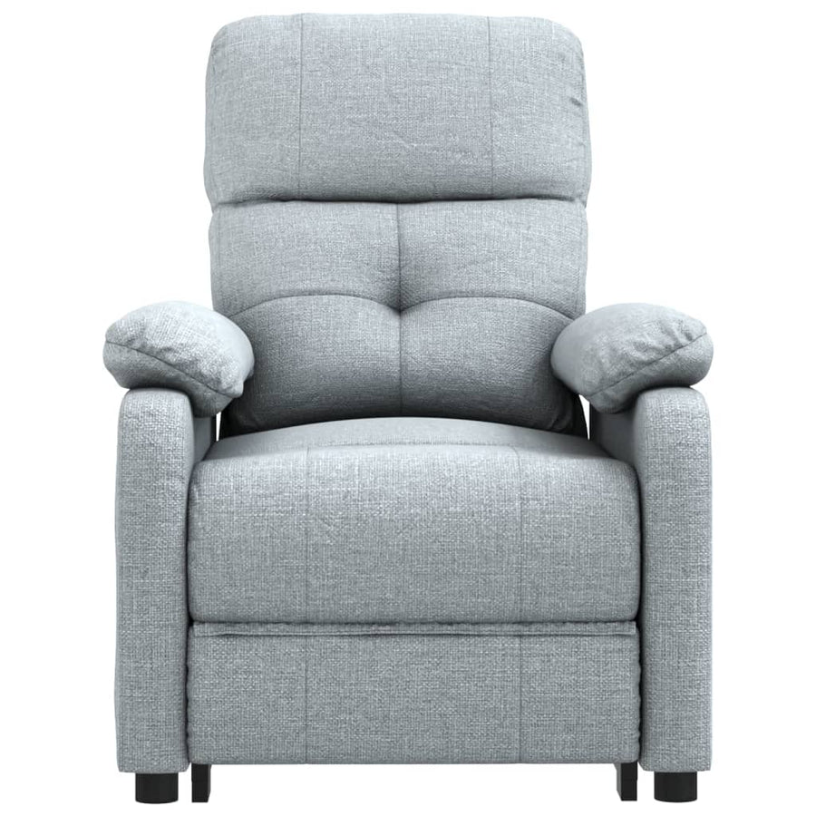 Fauteuil Elektrisch Verstelbaar Stof Lichtgrijs 1