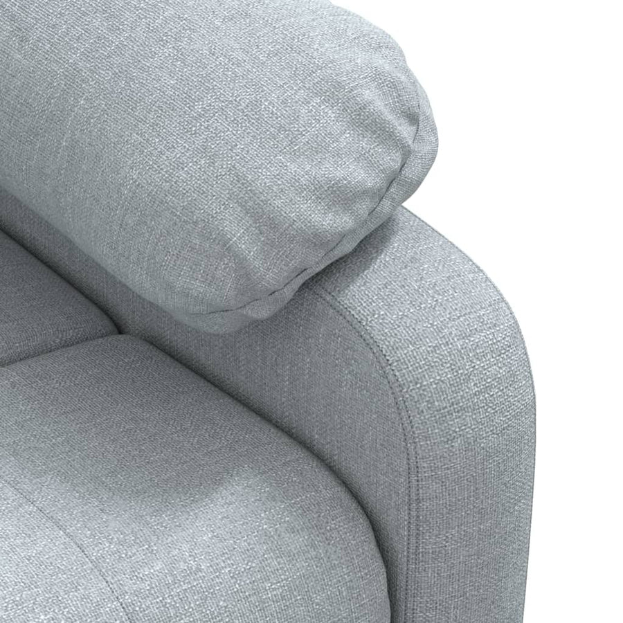 Fauteuil Elektrisch Verstelbaar Stof Lichtgrijs 1