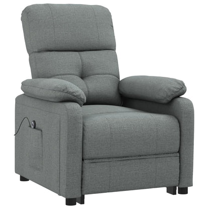 Fauteuil elektrisch verstelbaar stof donkergrijs