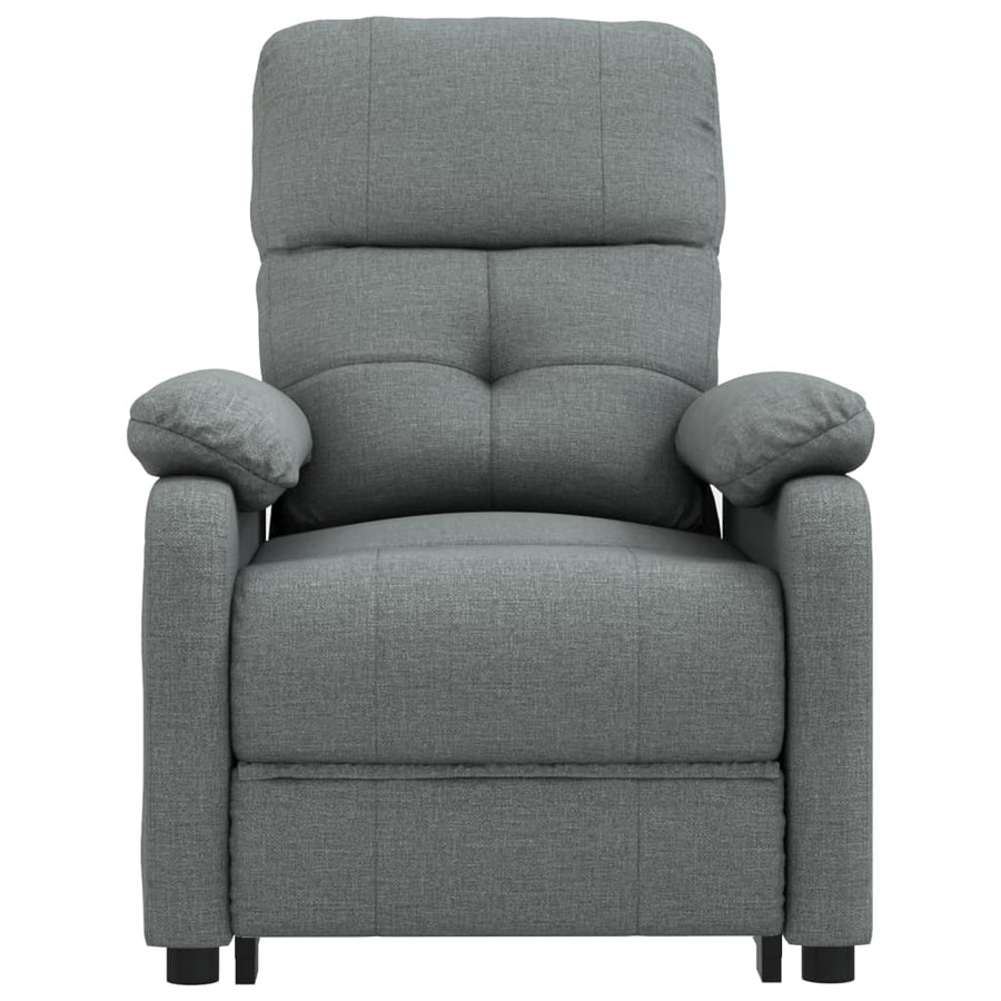 Fauteuil elektrisch verstelbaar stof donkergrijs