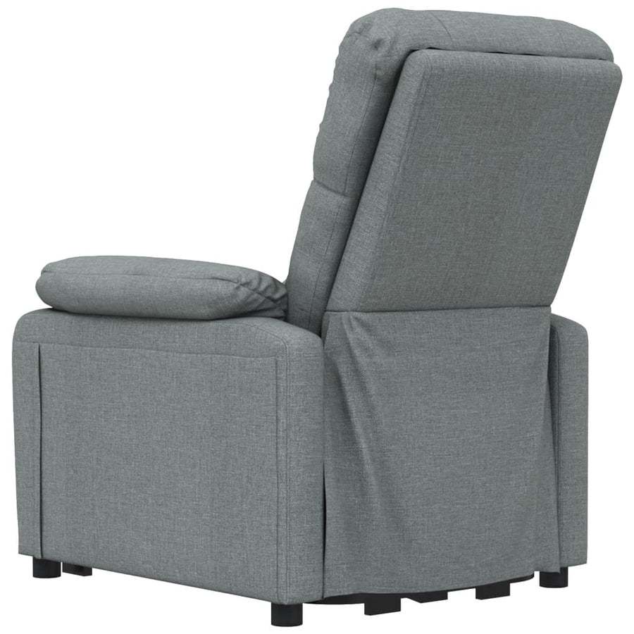 Fauteuil elektrisch verstelbaar stof donkergrijs