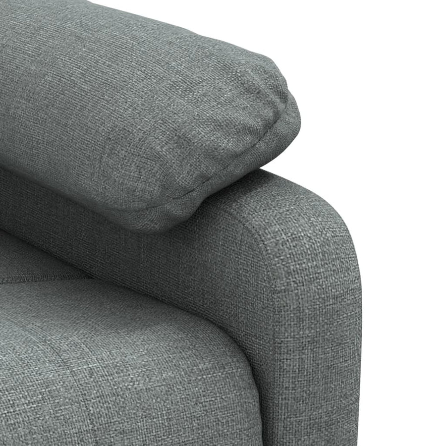 Fauteuil elektrisch verstelbaar stof donkergrijs