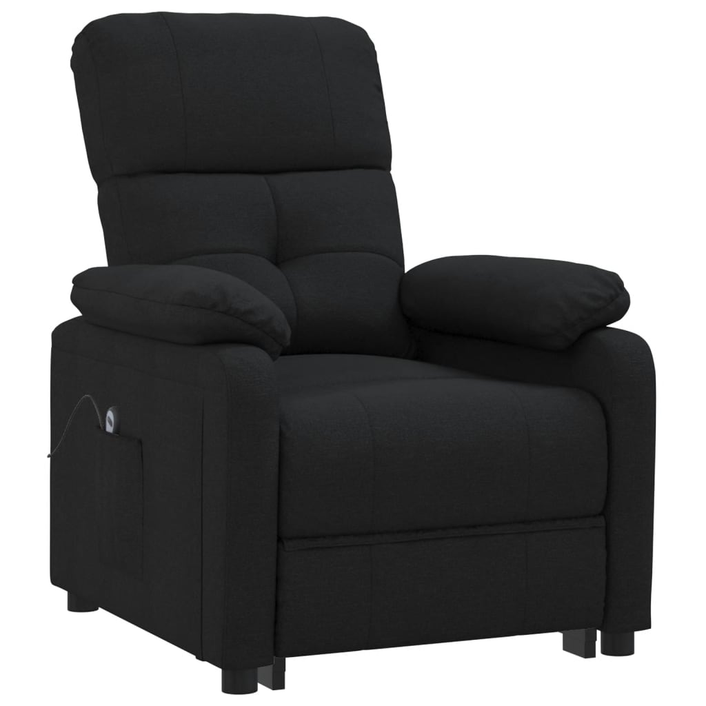 Fauteuil Verstelbaar Elektrisch Stof Zwart 1