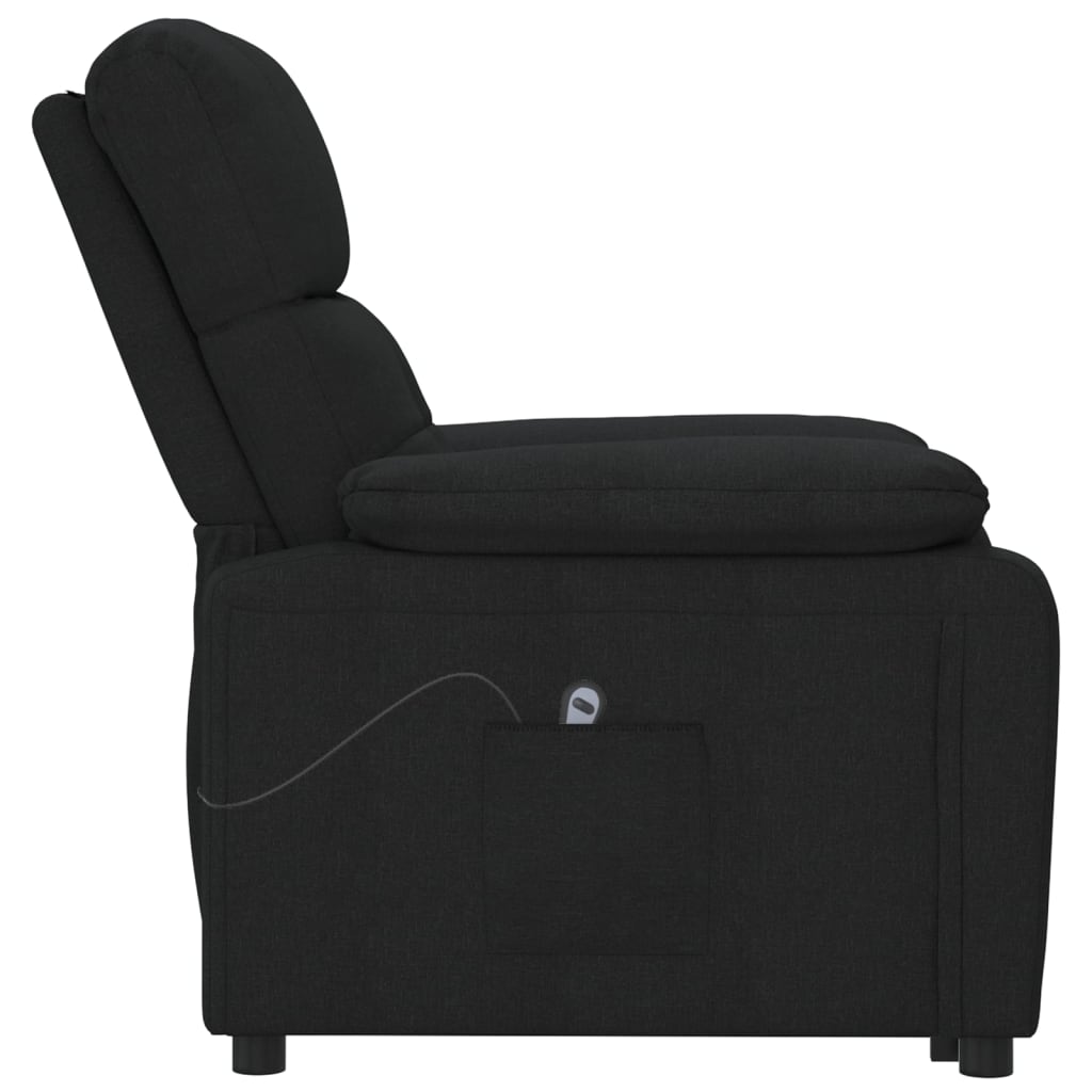 Fauteuil Verstelbaar Elektrisch Stof Zwart 1