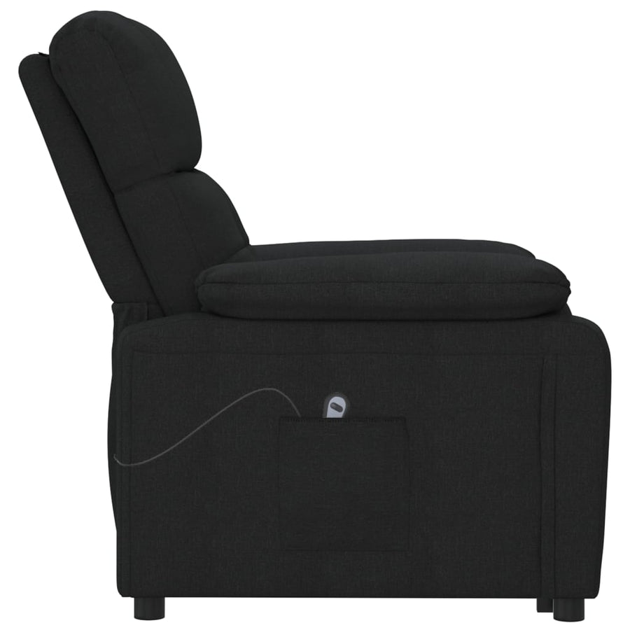 Fauteuil Verstelbaar Elektrisch Stof Zwart 1