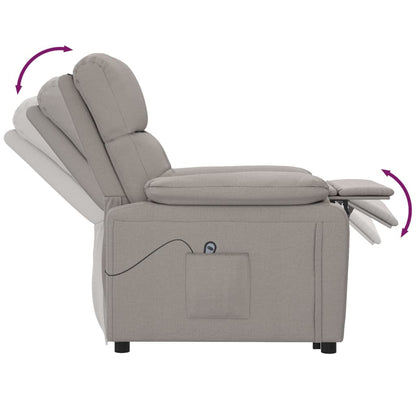 Fauteuil Verstelbaar Elektrisch Stof Taupe