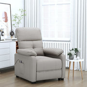 Fauteuil elektrisch verstelbaar stof taupe