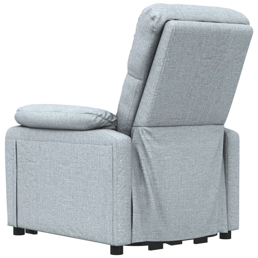 Massagestoel elektrisch stof lichtgrijs