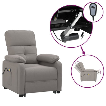Massagestoel Elektrisch Stof Taupe