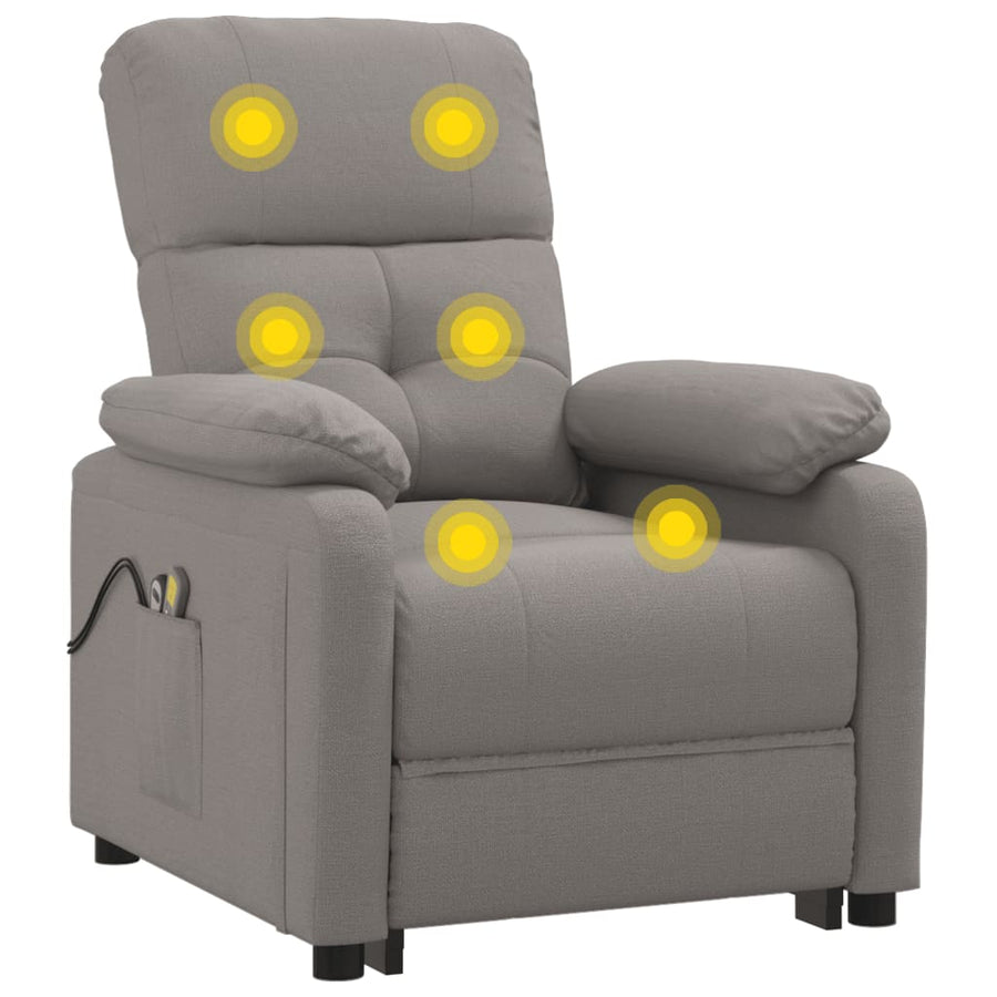 Massagestoel Elektrisch Stof Taupe