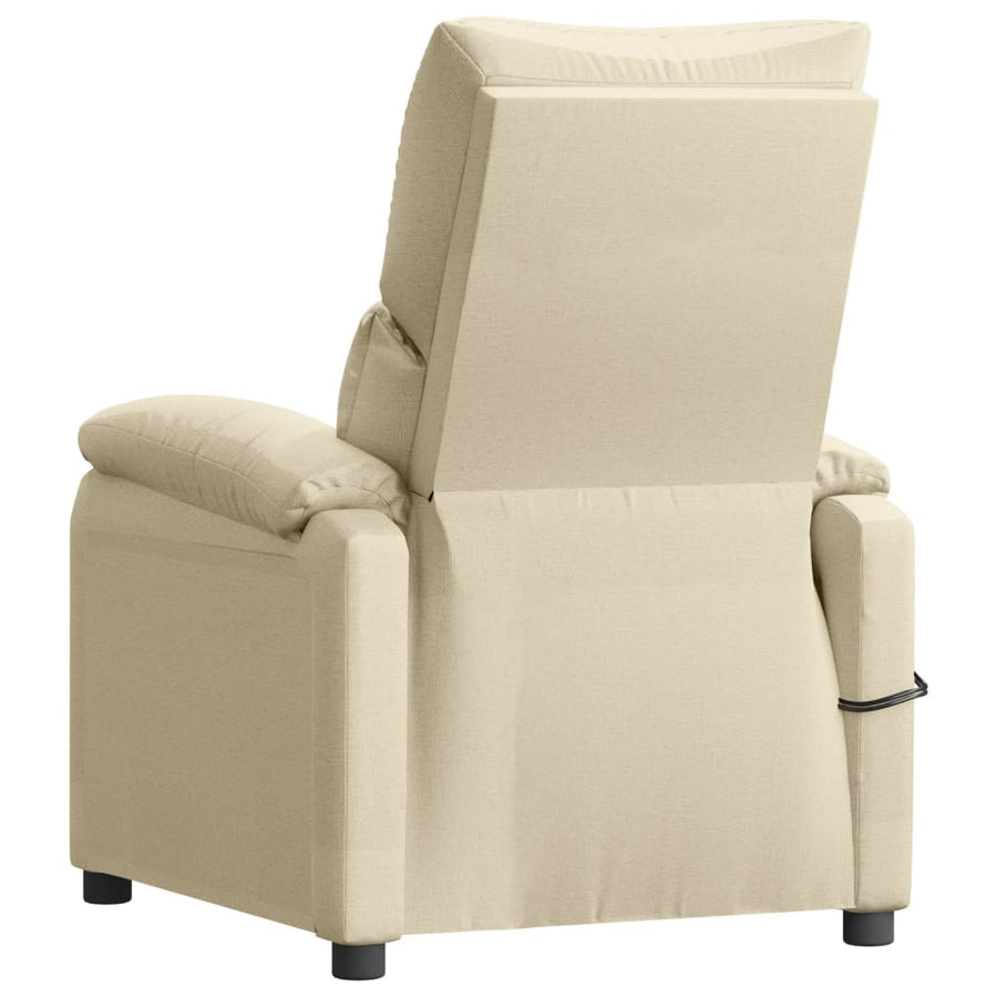 Massagestoel Elektrisch Stof Kleurig Crème