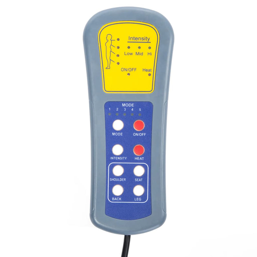 elektrische massagestoel crème stof