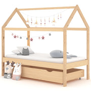 Kinderbed 80x160 cm massief grenenhout met lade