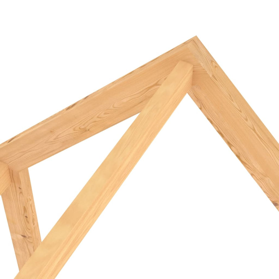 Kinderbedframe Met Lades Massief Grenenhout 90 x 200 cm Bruin 2 lades