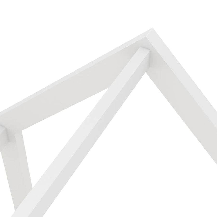 Kinderbedframe Met Lade Massief Grenenhout 80 x 160 cm Wit 1 lade