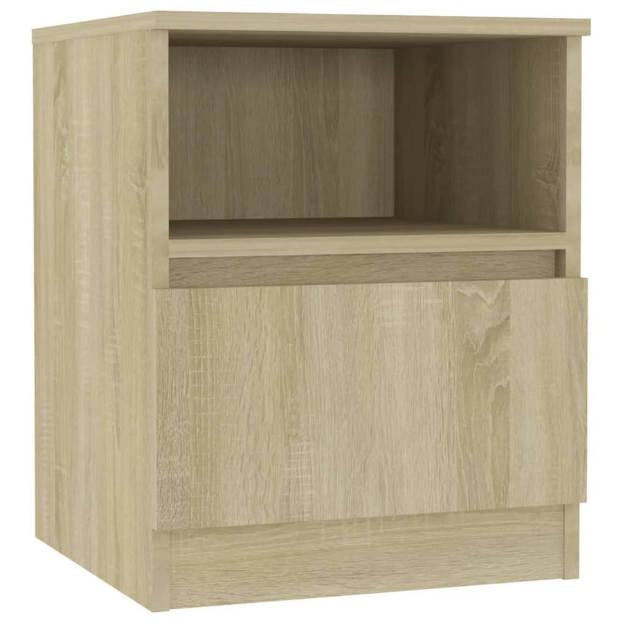 Nachtkastje 40X40X50 Cm Spaanplaat Kleurig 1 Sonoma eiken
