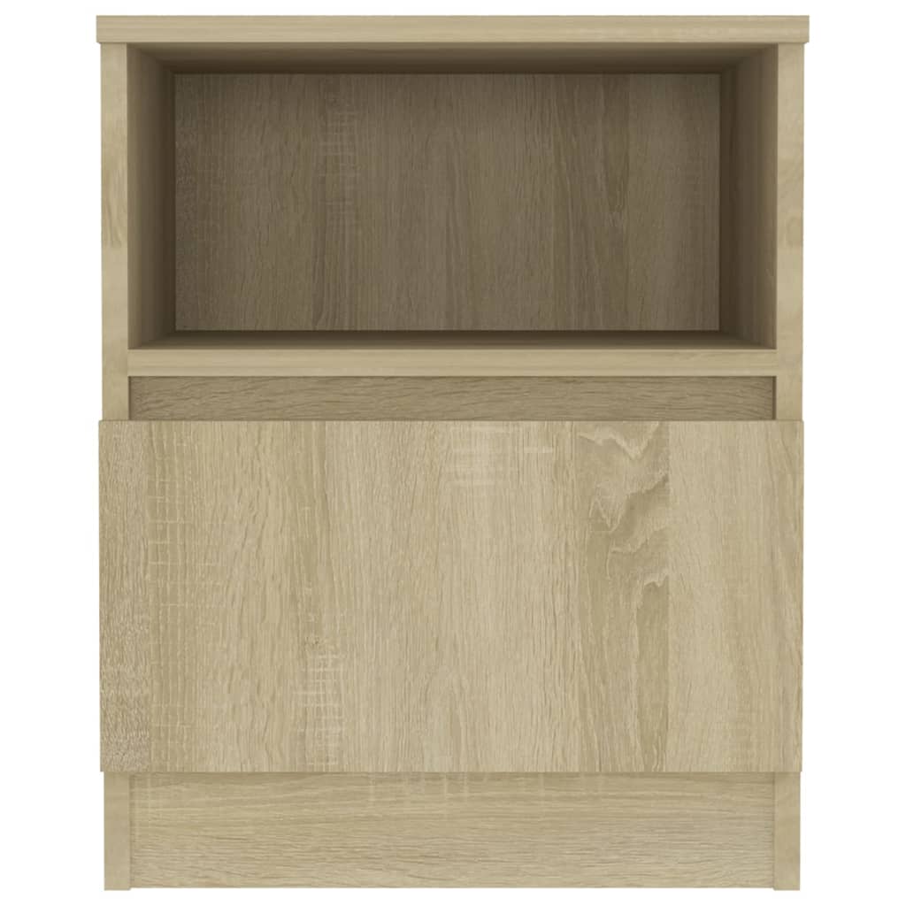 Nachtkastje 40X40X50 Cm Spaanplaat Kleurig 1 Sonoma eiken